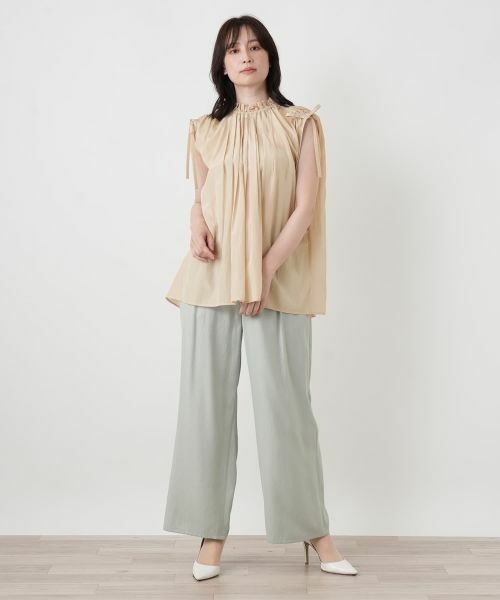 Leilian / レリアン シャツ・ブラウス | ノースリーブギャザーブラウス | 詳細4