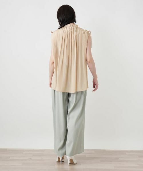 Leilian / レリアン シャツ・ブラウス | ノースリーブギャザーブラウス | 詳細6