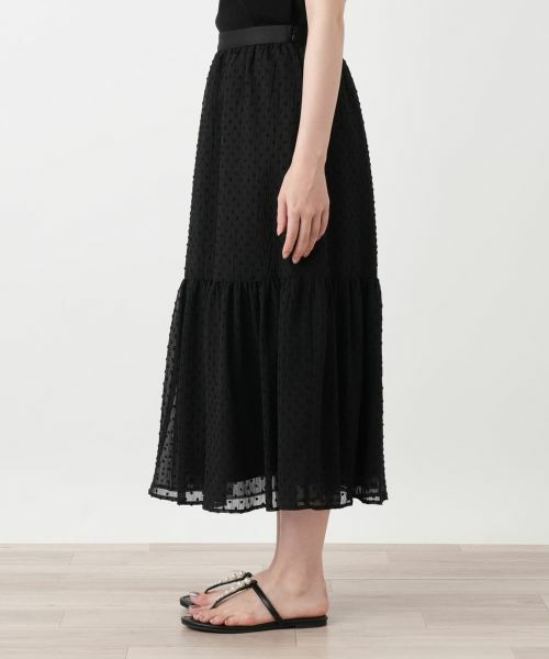 Leilian / レリアン ミニ・ひざ丈スカート | シアーロングフレアスカート | 詳細5