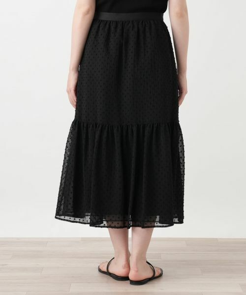 Leilian / レリアン ミニ・ひざ丈スカート | シアーロングフレアスカート | 詳細6