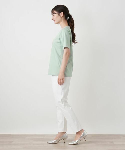 Leilian / レリアン カットソー | 刺繍クルーネックTシャツ【MUSE BY ROCHAS Premiere】 | 詳細2