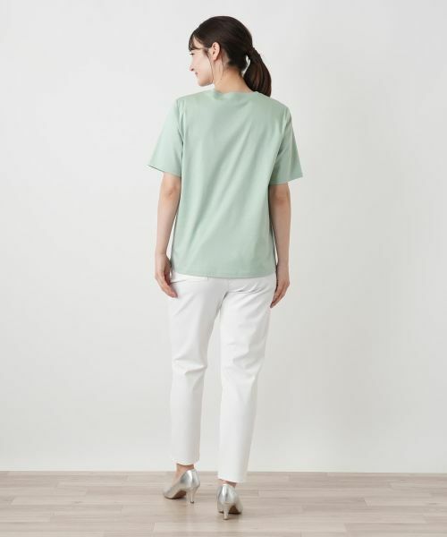 Leilian / レリアン カットソー | 刺繍クルーネックTシャツ【MUSE BY ROCHAS Premiere】 | 詳細3