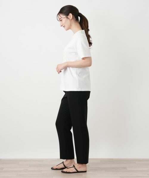 Leilian / レリアン カットソー | 刺繍クルーネックTシャツ【MUSE BY ROCHAS Premiere】 | 詳細5