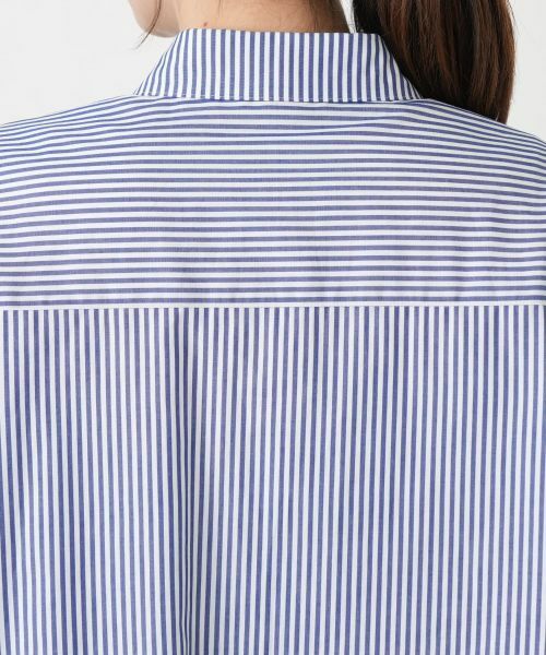 Leilian / レリアン シャツ・ブラウス | ストライプ切替Aラインブラウス【MUSE BY ROCHAS Premiere】 | 詳細8