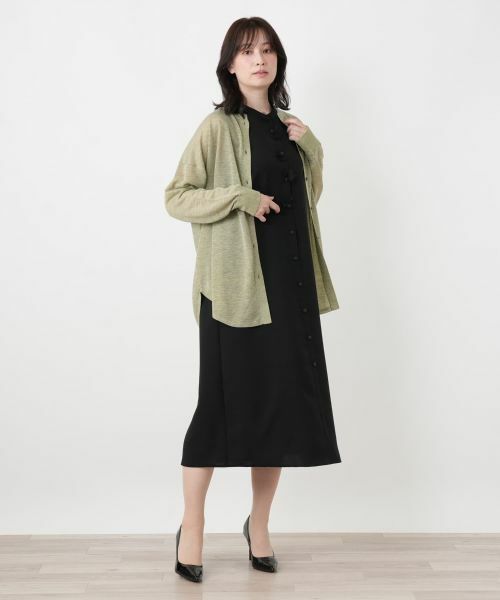 Leilian / レリアン カーディガン・ボレロ | シアーセミロングカーディガン | 詳細1