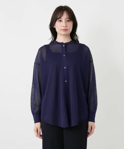 Leilian / レリアン カーディガン・ボレロ | シアーセミロングカーディガン | 詳細10