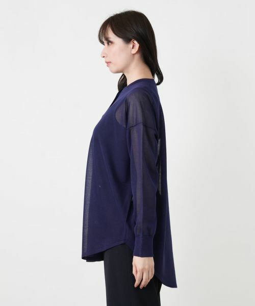 Leilian / レリアン カーディガン・ボレロ | シアーセミロングカーディガン | 詳細11