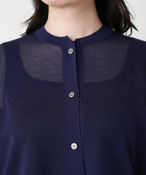 Leilian / レリアン カーディガン・ボレロ | シアーセミロングカーディガン | 詳細13