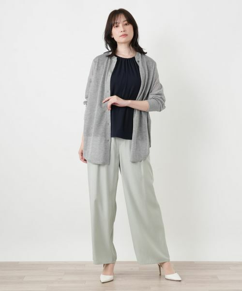 Leilian / レリアン カーディガン・ボレロ | シアーセミロングカーディガン | 詳細4