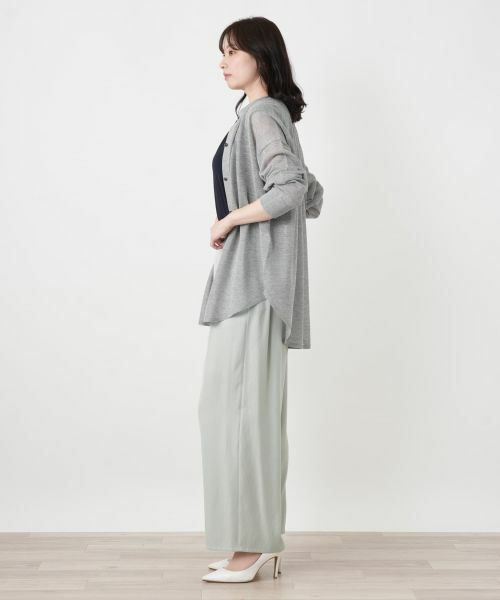 Leilian / レリアン カーディガン・ボレロ | シアーセミロングカーディガン | 詳細5