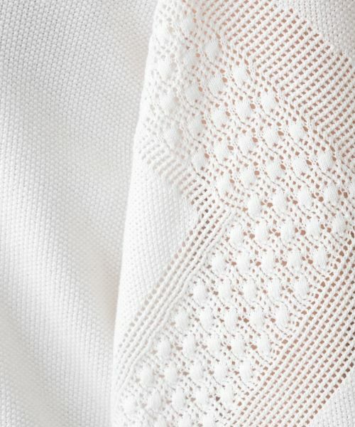 Leilian / レリアン ニット・セーター | 編地切替クルーネック七分袖ニット【BOURGE】 | 詳細17