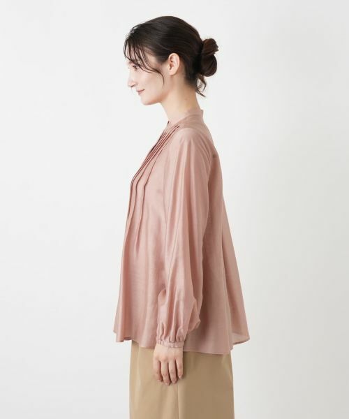 Leilian / レリアン シャツ・ブラウス | ピンタックバンドカラーブラウス【Leilian WHITE LABEL】 | 詳細11