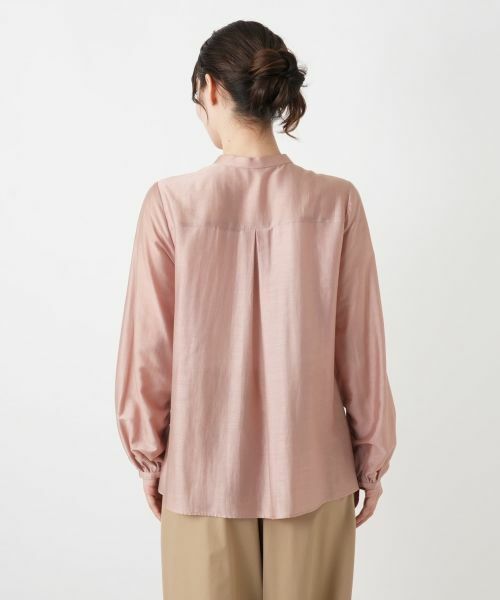 Leilian / レリアン シャツ・ブラウス | ピンタックバンドカラーブラウス【Leilian WHITE LABEL】 | 詳細12