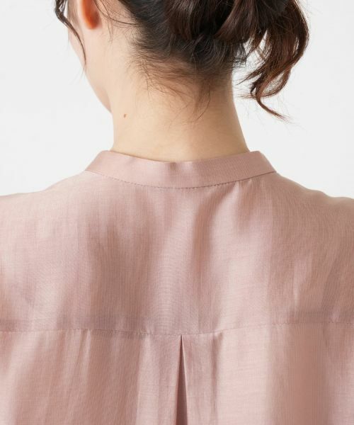 Leilian / レリアン シャツ・ブラウス | ピンタックバンドカラーブラウス【Leilian WHITE LABEL】 | 詳細14