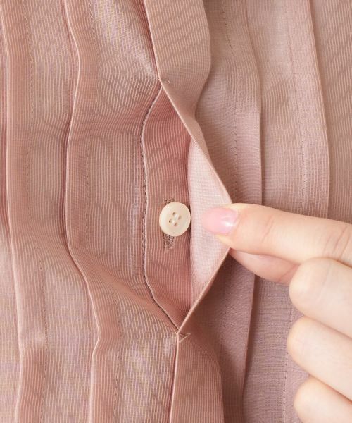 Leilian / レリアン シャツ・ブラウス | ピンタックバンドカラーブラウス【Leilian WHITE LABEL】 | 詳細18