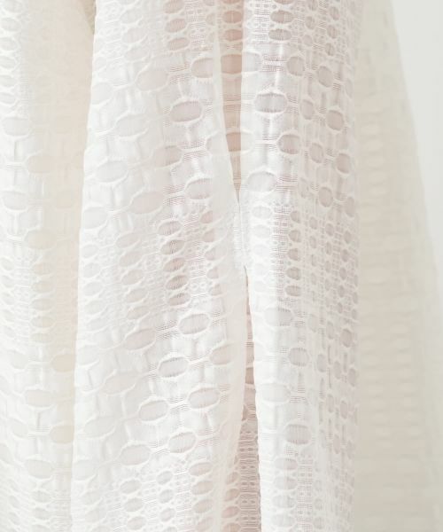 Leilian / レリアン シャツ・ブラウス | 幾何学チェックシアーブラウス【Leilian WHITE LABEL】 | 詳細17