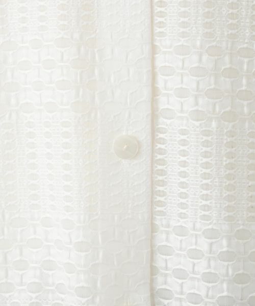 Leilian / レリアン シャツ・ブラウス | 幾何学チェックシアーブラウス【Leilian WHITE LABEL】 | 詳細18