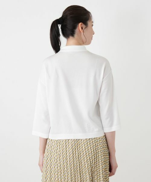 Leilian / レリアン カーディガン・ボレロ | 襟付きニットシャツ【Leilian WHITE LABEL】 | 詳細12