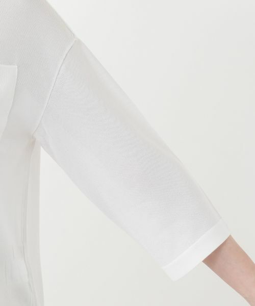 Leilian / レリアン カーディガン・ボレロ | 襟付きニットシャツ【Leilian WHITE LABEL】 | 詳細15
