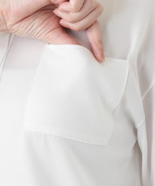 Leilian / レリアン カーディガン・ボレロ | 襟付きニットシャツ【Leilian WHITE LABEL】 | 詳細16