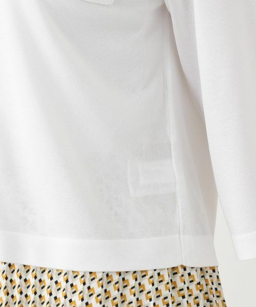 Leilian / レリアン カーディガン・ボレロ | 襟付きニットシャツ【Leilian WHITE LABEL】 | 詳細17