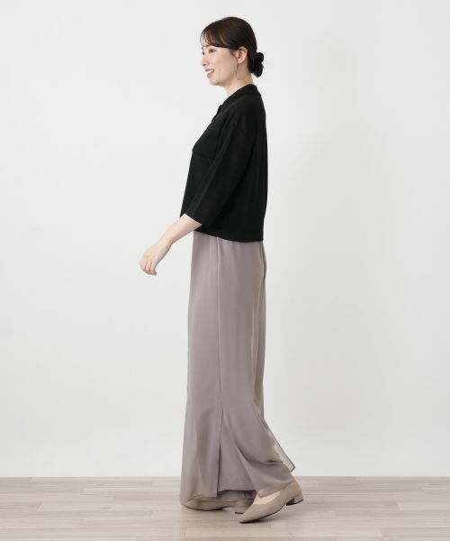 Leilian / レリアン カーディガン・ボレロ | 襟付きニットシャツ【Leilian WHITE LABEL】 | 詳細5