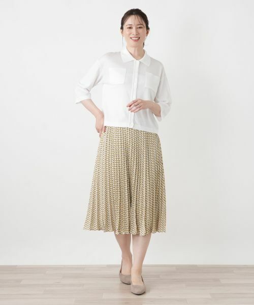 Leilian / レリアン カーディガン・ボレロ | 襟付きニットシャツ【Leilian WHITE LABEL】 | 詳細7