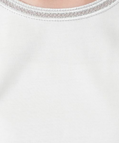 Leilian / レリアン カットソー | 刺繍クルーネックカットソー【Leilian WHITE LABEL】 | 詳細17
