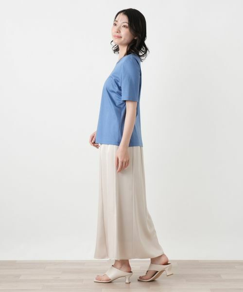 Leilian / レリアン カットソー | 刺繍クルーネックカットソー【Leilian WHITE LABEL】 | 詳細2