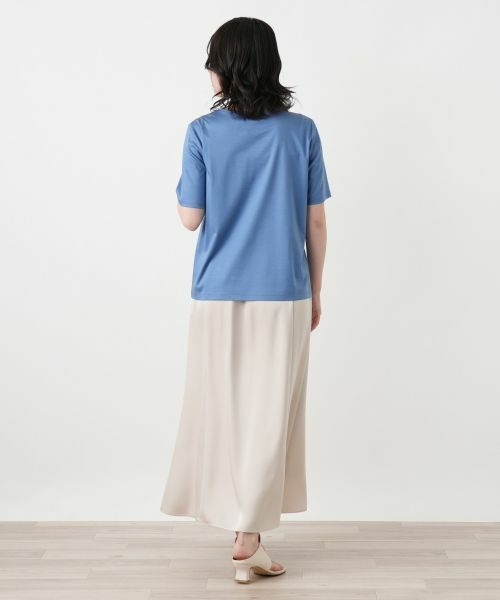 Leilian / レリアン カットソー | 刺繍クルーネックカットソー【Leilian WHITE LABEL】 | 詳細3