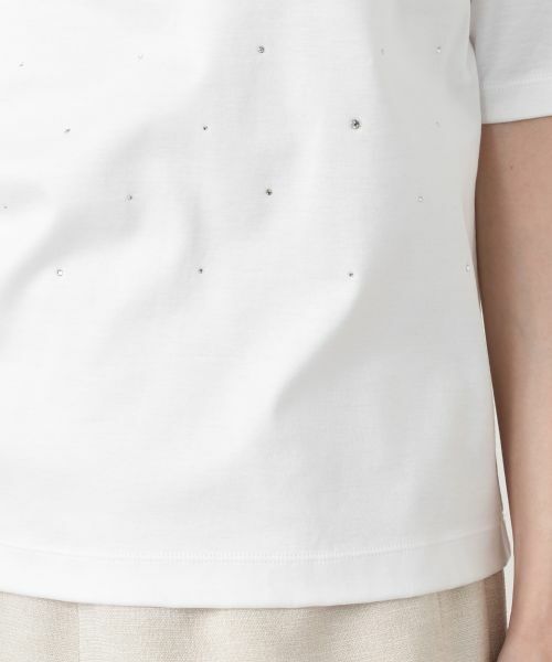 Leilian / レリアン Tシャツ | ラインストーンクルーネックカットソー【Leilian WHITE LABEL】 | 詳細16
