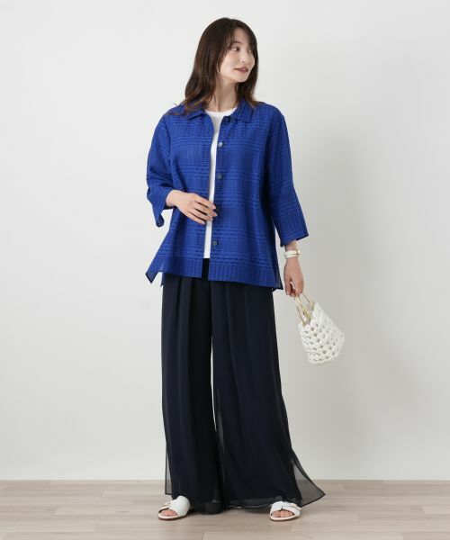 Leilian / レリアン Tシャツ | 【接触冷感】ラインストーンクルーネックカットソー【Leilian WHITE LABEL】 | 詳細19