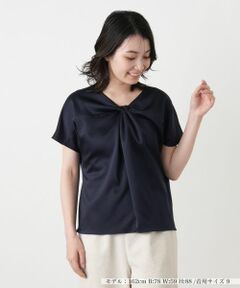 Leilian / レリアン カットソー | ツイストフロントカットソー【Leilian WHITE LABEL】