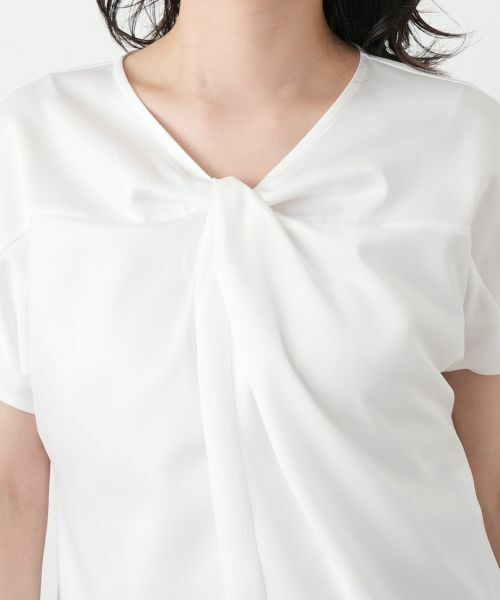 Leilian / レリアン カットソー | ツイストフロントカットソー【Leilian WHITE LABEL】 | 詳細10