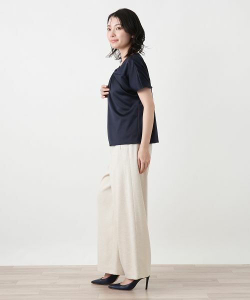 Leilian / レリアン カットソー | ツイストフロントカットソー【Leilian WHITE LABEL】 | 詳細2