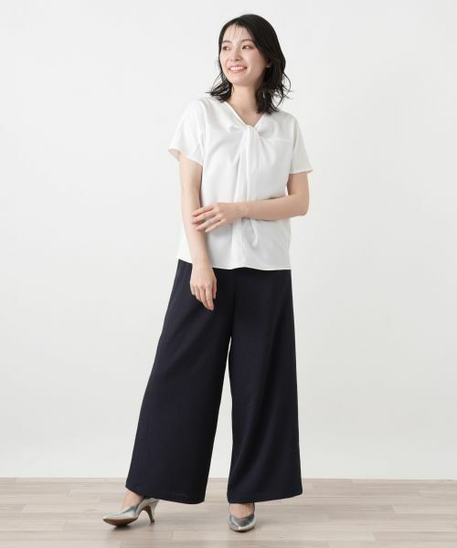 Leilian / レリアン カットソー | ツイストフロントカットソー【Leilian WHITE LABEL】 | 詳細4