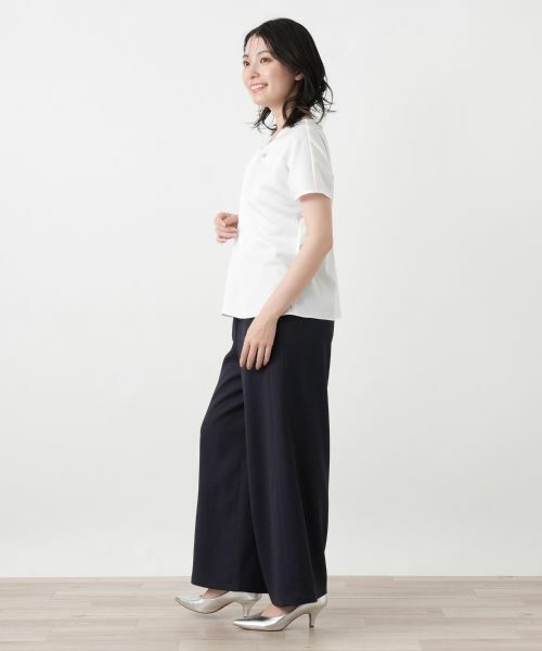 Leilian / レリアン カットソー | ツイストフロントカットソー【Leilian WHITE LABEL】 | 詳細5