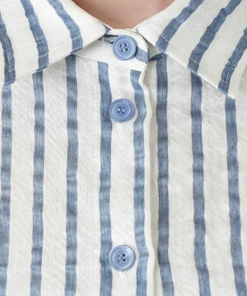 Leilian / レリアン ドレス | 編地切替ストライプワンピース | 詳細15