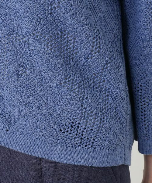 Leilian / レリアン カーディガン・ボレロ | 透かし編み襟付きカーディガン | 詳細13