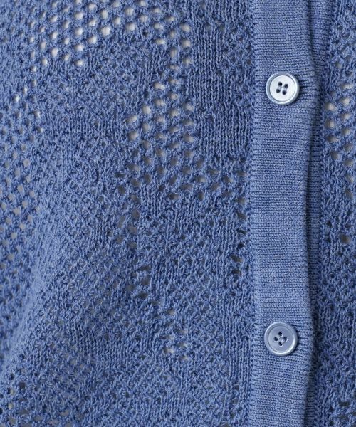 Leilian / レリアン カーディガン・ボレロ | 透かし編み襟付きカーディガン | 詳細15