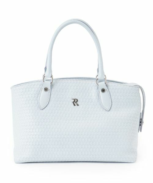 Leilian / レリアン ハンドバッグ | 2WAY編み込みトートバッグ（サックスブルー）