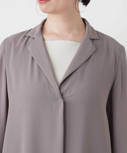 Leilian / レリアン テーラードジャケット | オープンカラーロングジャケット | 詳細10