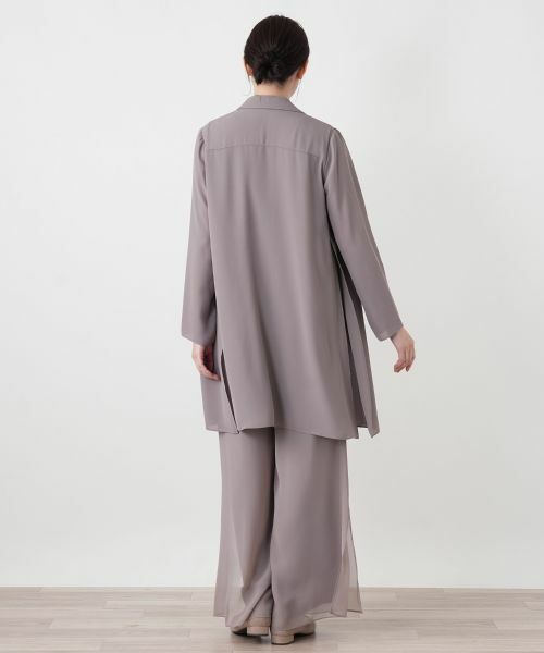 Leilian / レリアン テーラードジャケット | オープンカラーロングジャケット | 詳細6