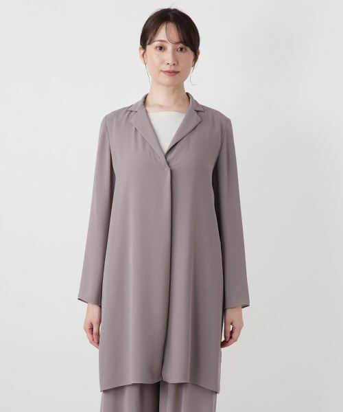 Leilian / レリアン テーラードジャケット | オープンカラーロングジャケット | 詳細7