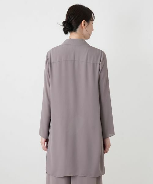 Leilian / レリアン テーラードジャケット | オープンカラーロングジャケット | 詳細9