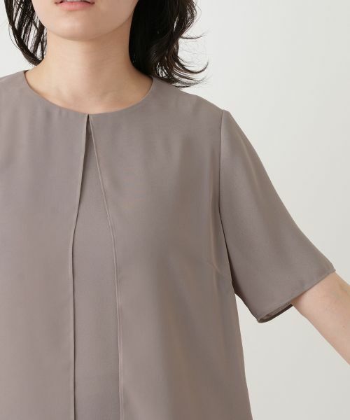 Leilian / レリアン シャツ・ブラウス | レイヤード風クルーネックブラウス | 詳細12