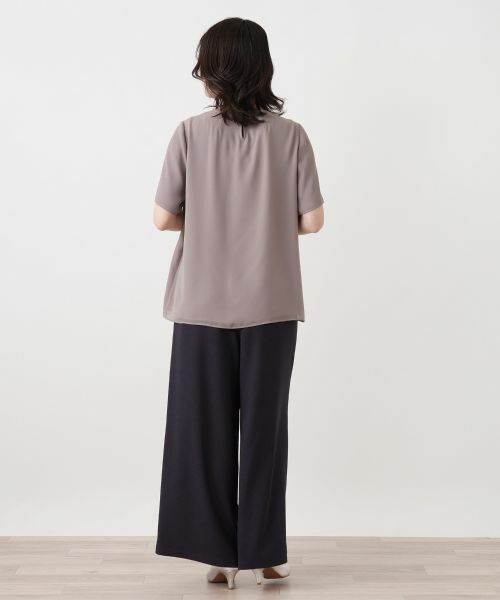 Leilian / レリアン シャツ・ブラウス | レイヤード風クルーネックブラウス | 詳細6