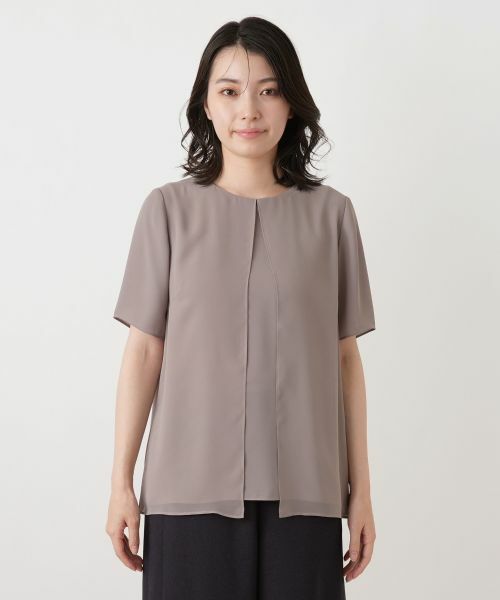 Leilian / レリアン シャツ・ブラウス | レイヤード風クルーネックブラウス | 詳細7