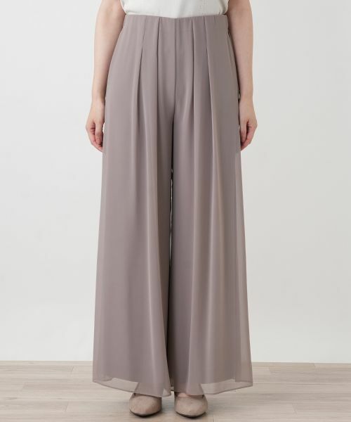 Leilian / レリアン その他パンツ | タックフレアパンツ | 詳細8