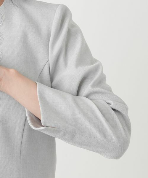 Leilian / レリアン セットアップ | 刺繍ノーカラースーツ【セレモニー】【Leilian WHITE LABEL】 | 詳細13